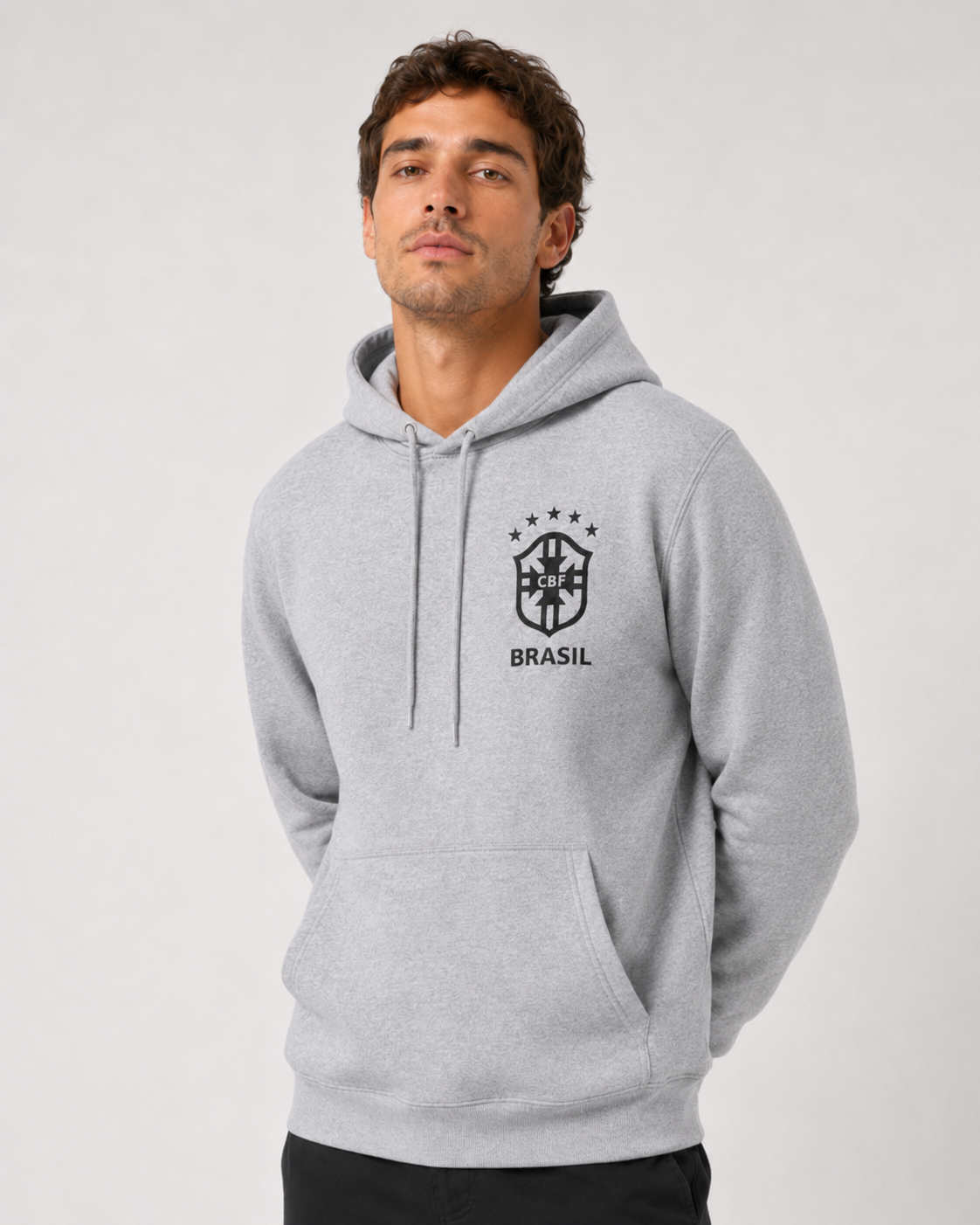 Blusa Moletom Canguru Brasil Seleção Brasileira Cbf Promoção