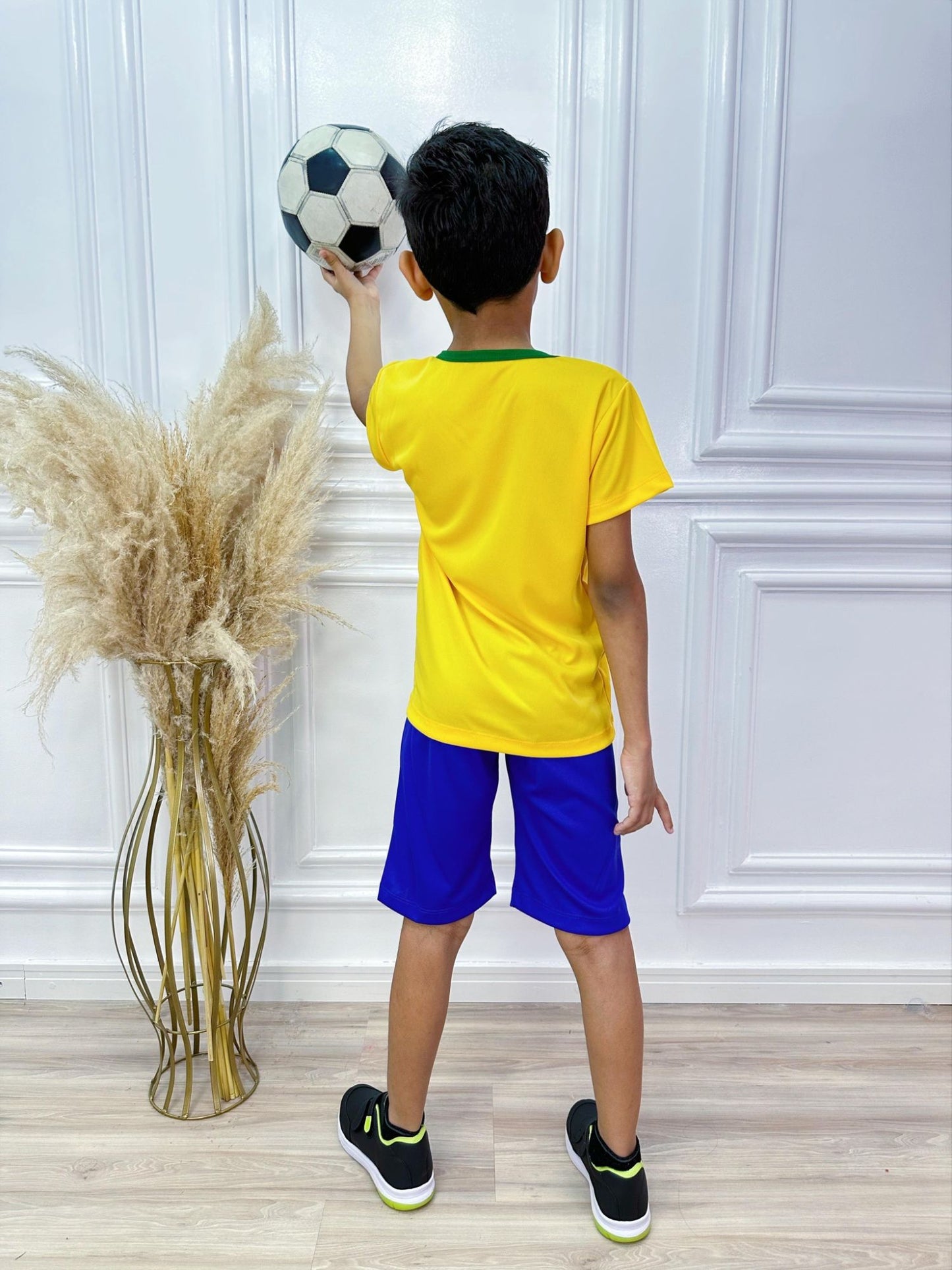 Conjunto Meninos Seleção Brasileira Amarelo e Azul